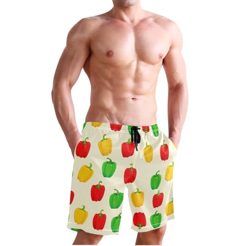 Vegetables Yellow Mens Swim Trunks Quick Dry Beach Shorts with Pocket S 23025384
