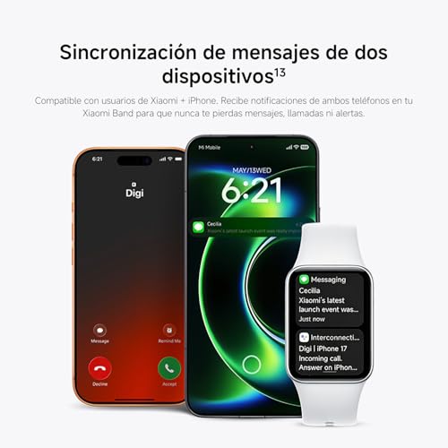 Miniatura 5 de XIAOMI Smart Band 10 Pro NFC, Pulsera Inteligente, Negro