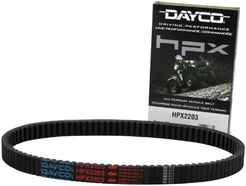 Dayco HPX2203 HPX High Performance Extreme ATV/UTV Drive Belt, Black