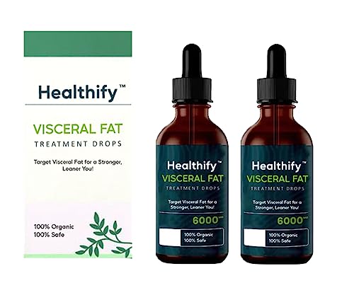 Productos Para Bajar De Peso, CRusio Gotas de Tratamiento de Grasa visceral Healthify, suplemento antioxidante para la producción de energía y Salud Vascular y cardíaca (2pcs)