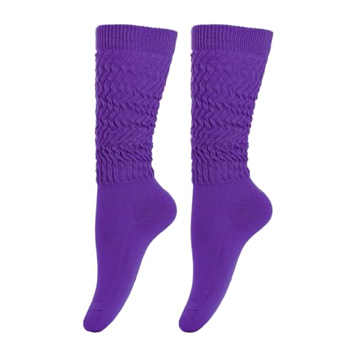 Image of Gvhntk Slouch Socks Women 80s 90s Scrunch Socks Extra Long Slouchy Sock Knee High Sock