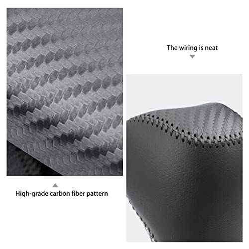 Hnluy Trim For Jeep Cherokee Compass Renegade Accessories Leather Auto Gear Shift Knob Cover Protector Trim Cap Sticker (A1) #TOP1