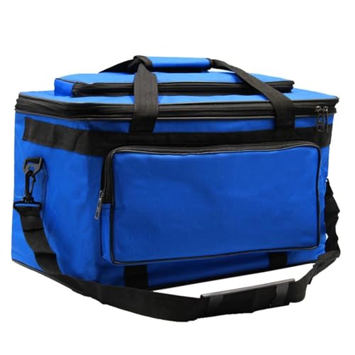 Image of Art and Craft Storage Organizer Bag Paint Art Supplies Storage Bag Arts Craft Tool Carrying Case Artist Paint Tool Box for Travel Foldable Waterproof Large Capacity Storage Tote Bag for Crafts Sewing