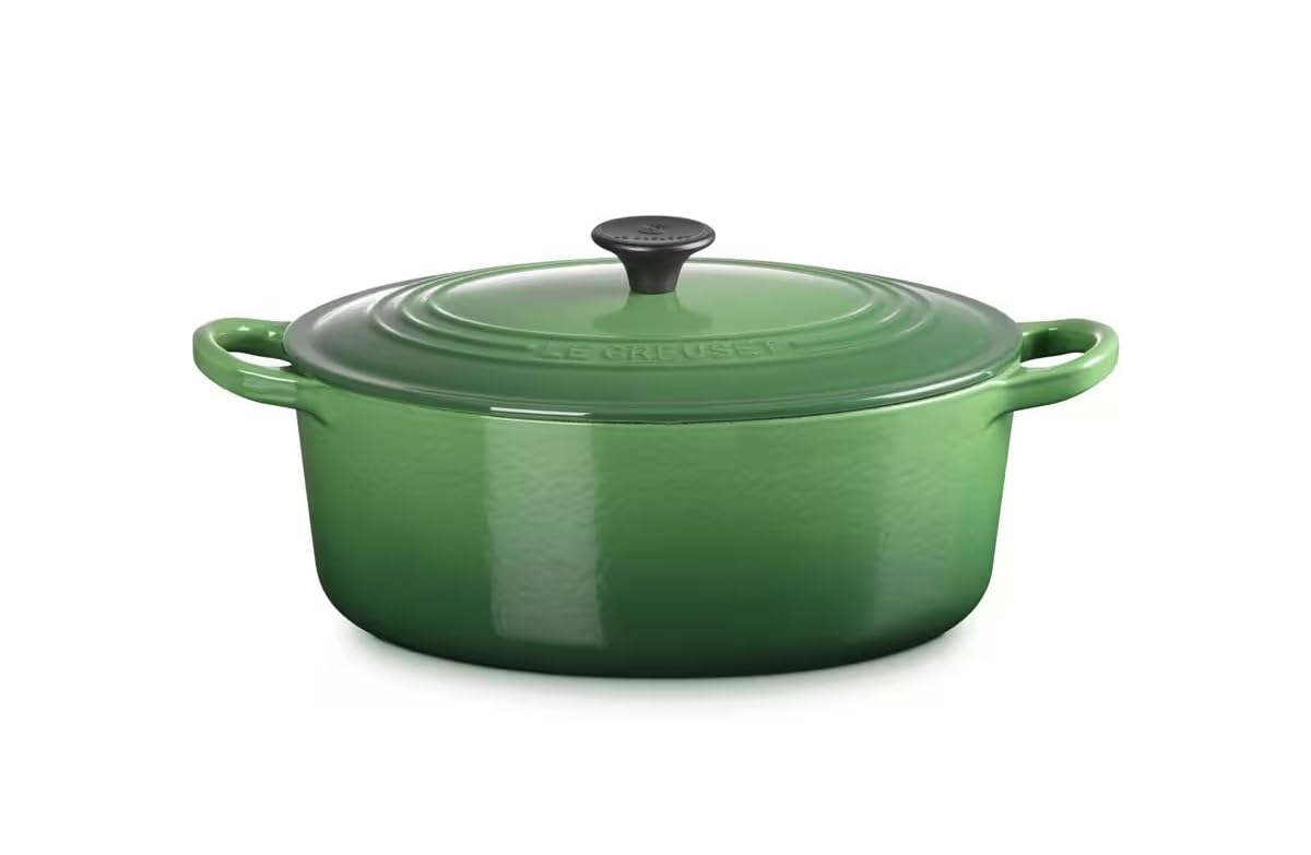 Le Creuset Cocotte ovale en fonte 25 cm bambou vert