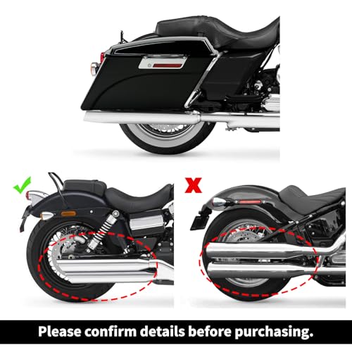 Alforjas duras TCMT para Harley Davidson Touring 1994-2013 color negro miniatura 2