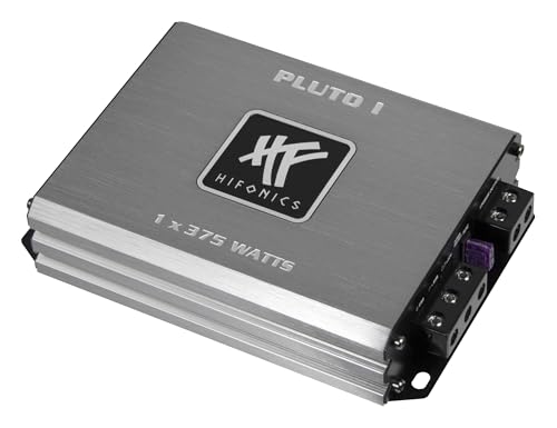 HiFonics PLUTO 1 | ultra-kompakte, digitale 1-Kanal MICRO Endstufe, Class D Subwoofer Amp mit 1 x 375 Watt RMS