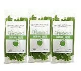 Green Apple Licorice - 3 PACK - FAT FREE Old Fashioned Gourmet Licorice Twists - A Must Try Quality