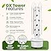 ALTO GARDEN GX Hydroponic Tower | Vertical Planter Tower | Hydroponics Growing System Kit | Food Grade with 24 Net Pots (with LED Grow Lights)