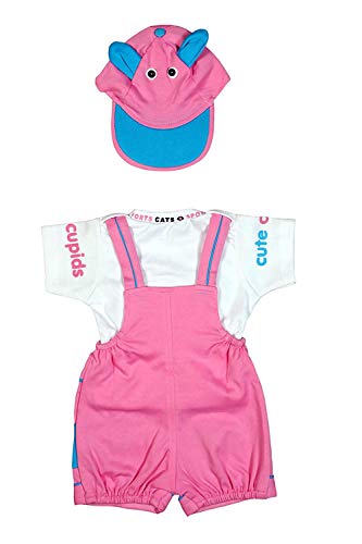 Image of Baby Boy's And Baby Girl's Dungaree Set /Romper Set with T-Shirt And Cap