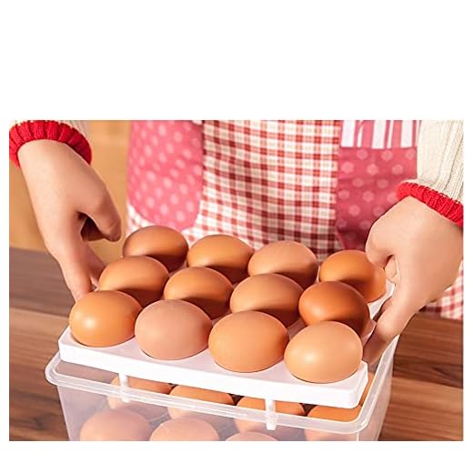 Zollyss Double Layer Egg Storage Box | Egg Basket, 24 Eggs, Multicolour-Plastic,Pack of 1