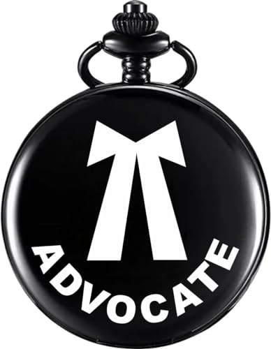 Image of Vintage Gandhi Style Pocket Watch with Engraved Designs & Messages Royal Black Analog for Men Women & Kids Includes Key Ring for car or Bike Keys Ideal Gift