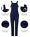 VONDA Women's Strappy Jumpsuits Overalls Casual Harem Wide Leg Dungarees Rompers B-Azul...