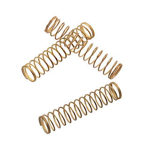 Healifty Kolben für Trompete, Feder, Messing, Feder, Windinstrument, 3 Stück (goldfarben)