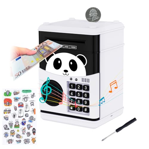 Tirelire Électronique ATM avec Mot de Passe - Smart Voice Prompt Money Box pour Enfants - Économiser des Pièces de Monnaie - Cadeau de Noël
