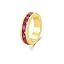 July (Ruby), gold charm