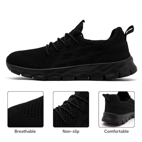 Image of Running Shoes for Men Gym Tennis Athletic Walking Shoes Non Slip Lightweight Breathable Sports Mesh Fashion Work Sneakers Casual Workout Trianer