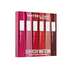 Idea Regalo - Maybelline New York - Cofanetto Esclusivo di 6 Rossetti Liquidi Lunga Tenuta - Superstay Matte Ink - Tonalità: Lover (15)/Seductress (65)/Artist (120)/Dancer (118)/Pioneer (20)/Voyager (50)