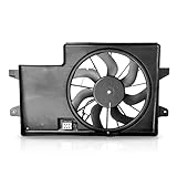 PartsFlow Radiator Cooling Fan Assembly Compatible with 2008-2011 Ford Focus 621-043