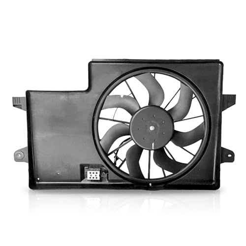 PartsFlow Radiator Cooling Fan Assembly Compatible with 2008-2011 Ford Focus 621-043