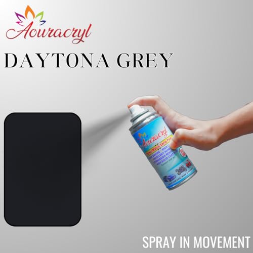 Image of PU Spray Paint Daytona Grey (RC Colour Name) Compatible for Tata nexon, Safari, Tiago, Tigor, Punch, Harrier Cars, Daytona Grey Spray Paint 225 ml (Pack of 1)