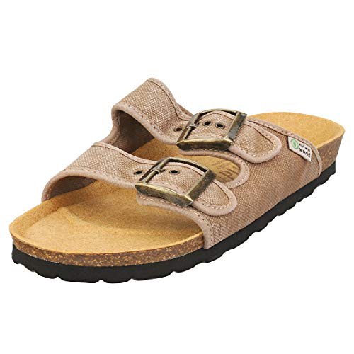 Natural World Eco - Sandalias Veganas Tintado 7001E - Tela - para Mujeres y Hombres a la Moda - Estilo Fashion Cover