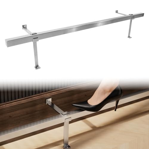 6ft Stainless Steel Bar Foot Rail Kit with Hardware
