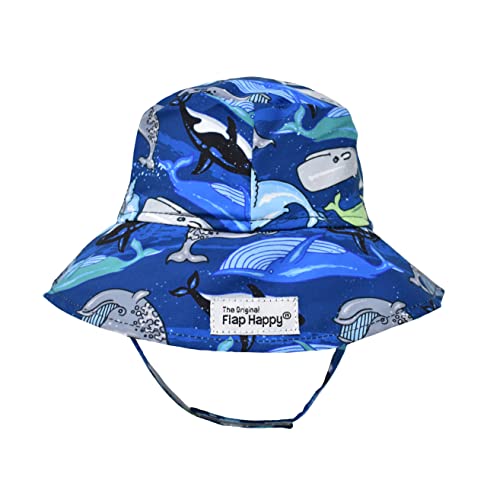 Baby Boy's UPF 50+ Bucket Hat, Whale Wonder, X-Large