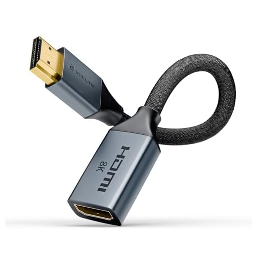 VCELINK Cable Alargador HDMI Macho Hembra Corto 18CM - 48Gbps Compatible con 8K@60Hz/4K@120Hz, Ofrece una Experiencia Fluida y Estable, 1 Unidad