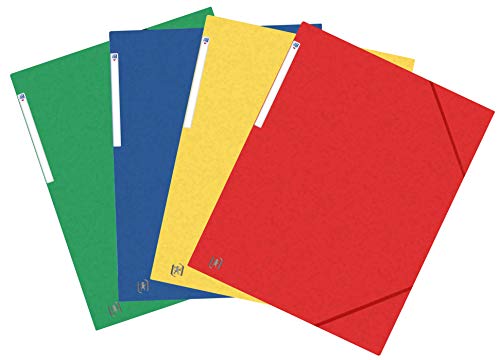 Chemises 3 rabats OXFORD Top File A3 elastique carte noir pour classement de document