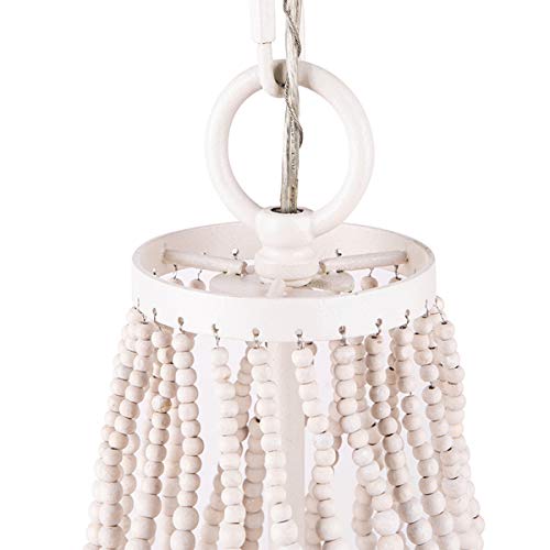Morden Fort White Beaded Chandelier 5 Light For Living Bed Dining Room #TOP2