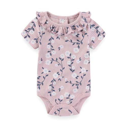 Baby Boy Girl Bodysuit 5 Pack Cotton Short Sleeve Romper Soft Baby Clothes Outfit 0-12 Month2