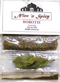 Nice n' Spicy Bobotie spices along with recipe (3 Pack)