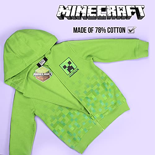 MINECRAFT - Abbigliamento Felpa con Cappuccio Zip