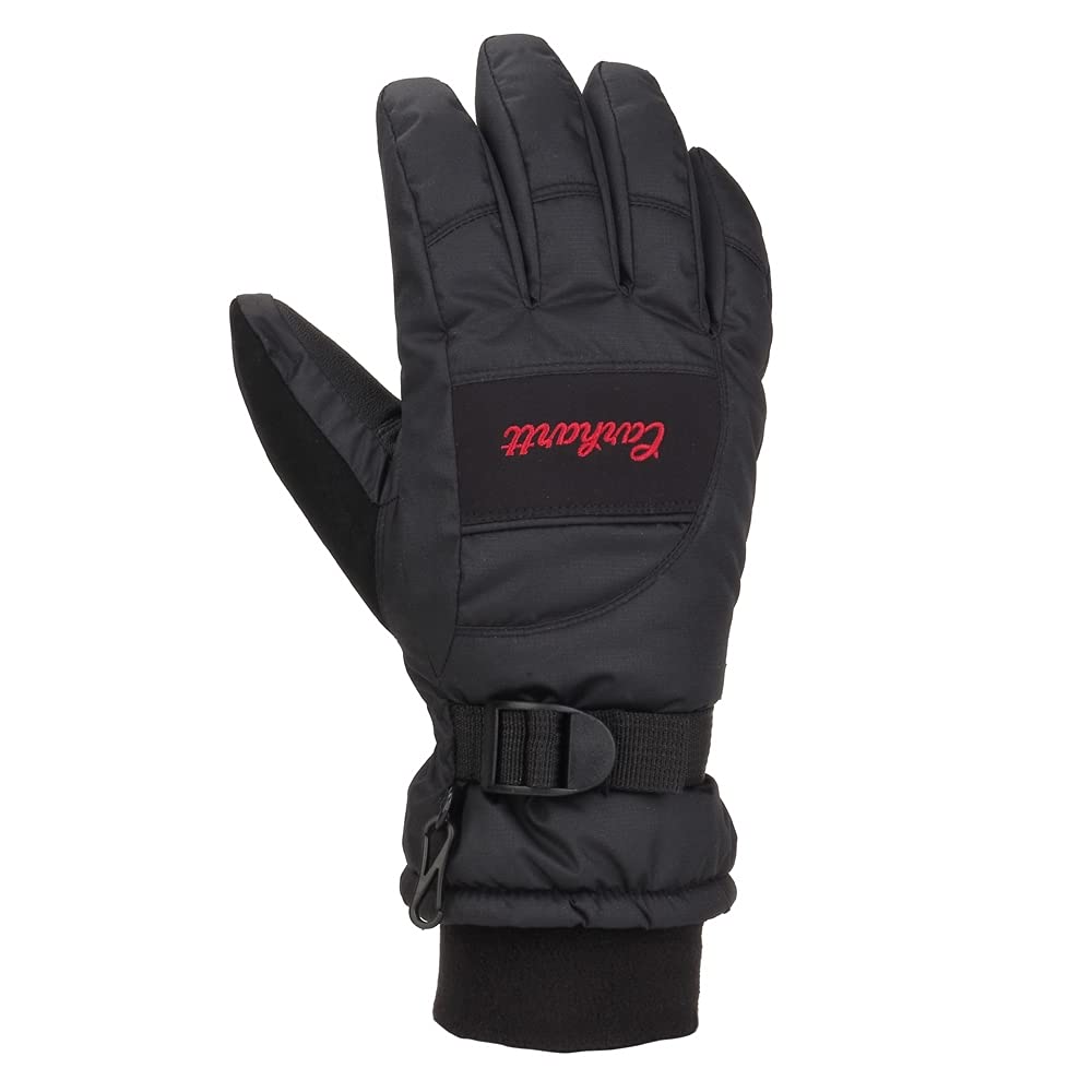 Carhartt Women's Waterproof Cold Weather Gloves, Black, Large