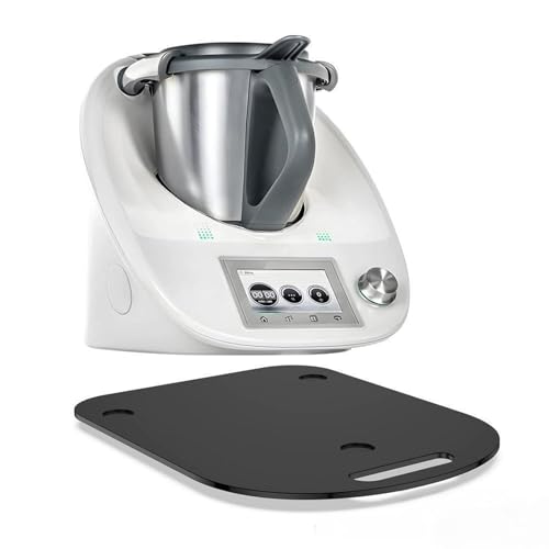 SCBOY Bandeja Deslizante Para TM7 De Acrílico. Fácil De Mover Patas De Goma Antideslizantes Resistente Y Fácil De Limpiar Práctico Accesorio Bandeja Deslizante Para Thermomix TM7