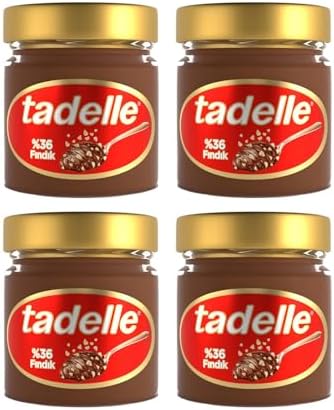 Tadelle Fındık Ezmesi, Kakaolu ve Parça Fındıklı, 200 Gram, 4'lü Paket - Görsel 1