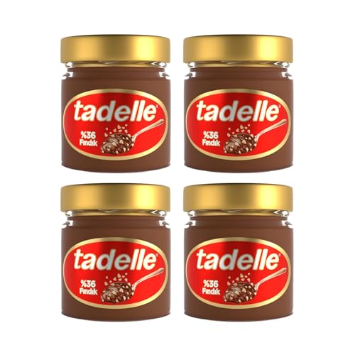Tadelle Fındık Ezmesi, Kakaolu ve Parça Fındıklı, 200 Gram, 4'lü Paket
