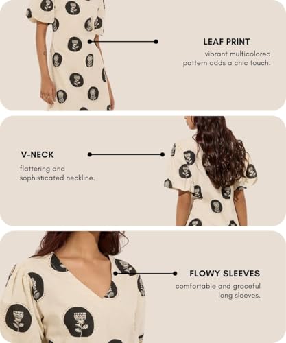 Image of Leriya Fashion Mini Dress for Women | One Piece Dresses for Womens | Stylish Dress for Woman |Mini Dresses Rayon for Women Stylish |Summer Casual Outfit Wear Events, Date & Evening Look