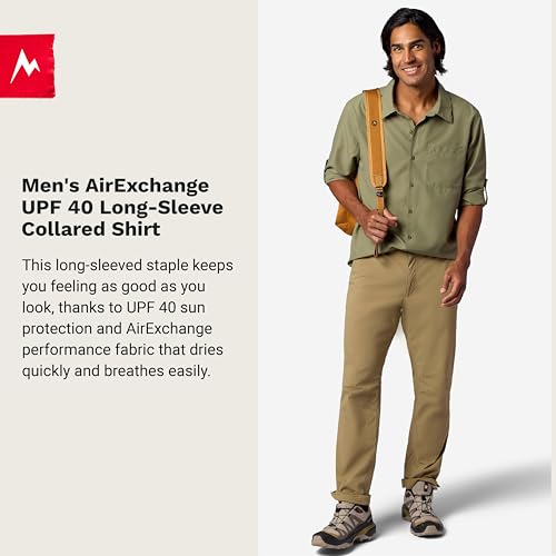 Image of Marmot Men's AirExchange UPF 40 Long Sleeve Shirt - Lightweight, Breathable, Quick-Dry