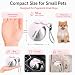Cibaabo 2 in 1 Portable Dog Water Bottle with Bowl, 10 oz Stainless Steel No-Spill Travel Pet Water Dispenser with Collapsible Silicone Bowl for Small Dog & Puppy Walking Hiking Outdoor
