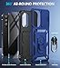 Taisairu for Samsung Galaxy A36 Case with Screen Protector & Slide Camera Lens Cover, Built-in 360°Rotate Ring Stand Shockproof Protective Case for Samsung A36 5G/Samsung A56 5G Case (Blue)