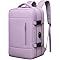 Mochila Feminina e Masculina - Notebook, Casual, Viagem, Trabalho, Escola, Academia, Grande, Impermeável, Reforçada - Ideal para Trabalho, Faculdade e Viagens - Com Entrada USB, Mala de Mão (Roxo)