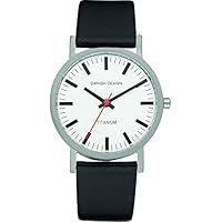 Danish Design 3316028 - Reloj analógico de Cuarzo para Hombre con Correa de Piel, Color Negro