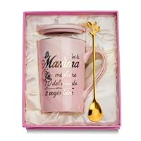 WXYTXHYQ Regalo Mamma Natale, Regalo Mamma Tazza 400ml, Regali per Compleanno Mamm-a, Regali per...