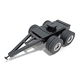 Thème : Remorque en métal 1/14 2 essieux avec traction à cinquième roue pour camion LESU RC modèle de voiture pour adulte Hobby