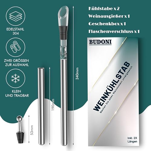 Regalos para Hombre Enfriador de Botellas de Vino: Accesorios Vino Set Regalo Enfriador Vino Ideas de Regalos Hombre, Amigo Invisible Regalos Originales para Mujer Hombre Regalos Amantes del Vino - imagen 4