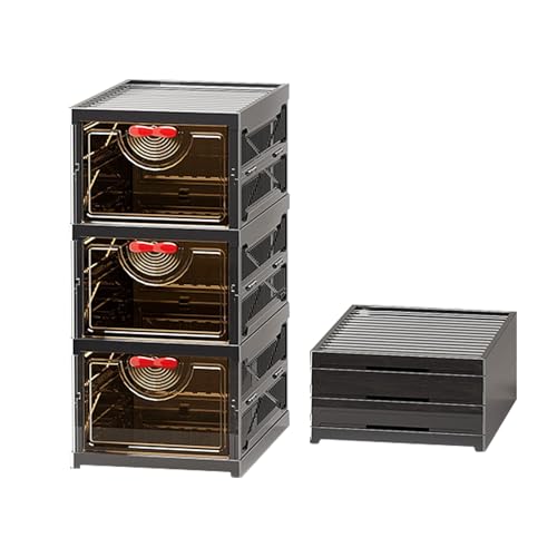 Yugugomo Meuble de Rangement pour Chaussures,Placard de Rangement Pliable Étroit pour Petits Espaces - Boîte Antipoussière Polyvalente pour Maison Chambre Séjour