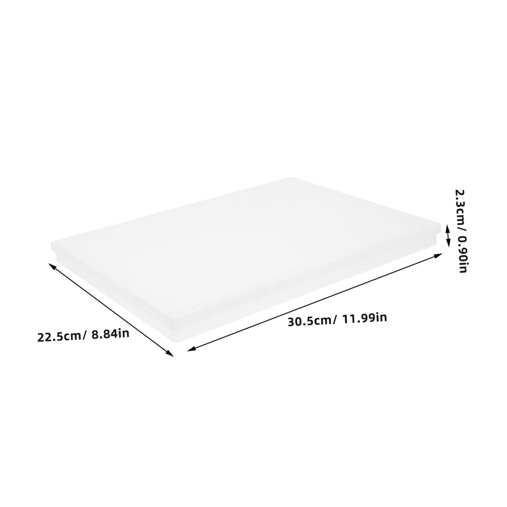 2stücke Datei-aufbewahrungsbox Mit Deckel Transparente Kunststoffbox Für Akten Fotoalben Dokumente Grußkarten Papier Und Schreibwaren Tragbarer Organizer Für Büro Und Schule