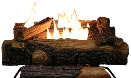 Emberside by SureHeat Sure Heat Mountain Vernon Oak Vent Free Dual Burner Natural Gas Fuel Log Set 18-Inch