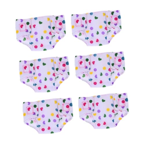 Hohopeti 6 Piezas de Ajustables para Muñecas de Ropa Interior Reutilizable para Disfraces y Cambio Accesorios Versátiles para Muñecas Infantiles